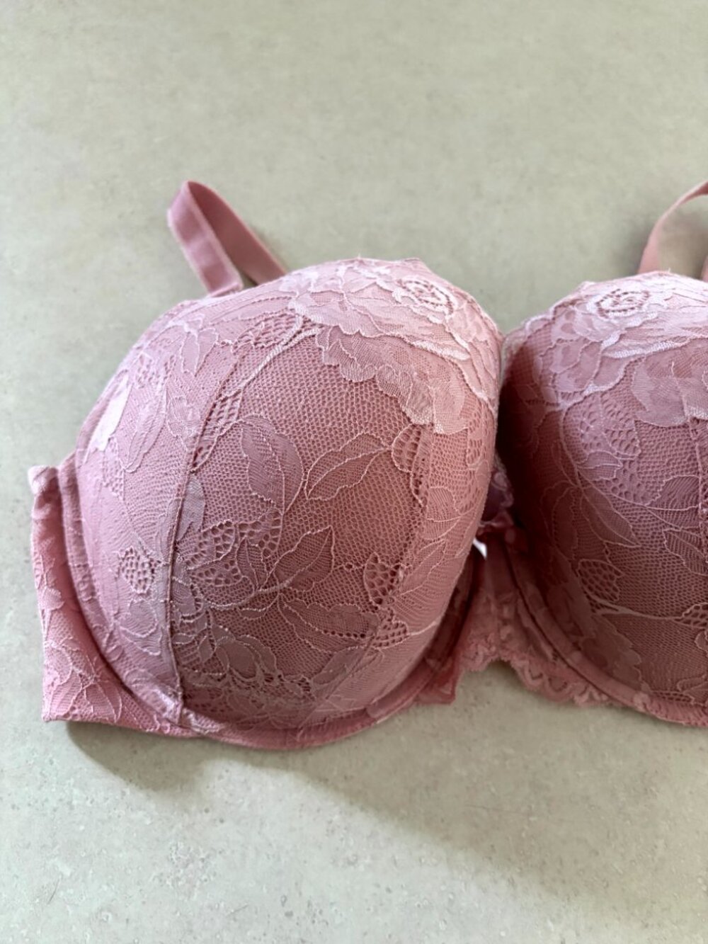 torrid women's plus size bra Padded Underwire Pink Lace Size 42DD - Picture 2 of 11